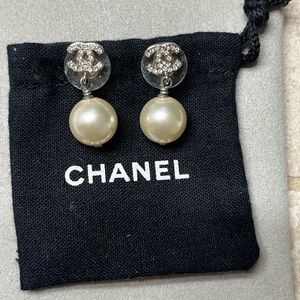 Chanel Pearl Earrings